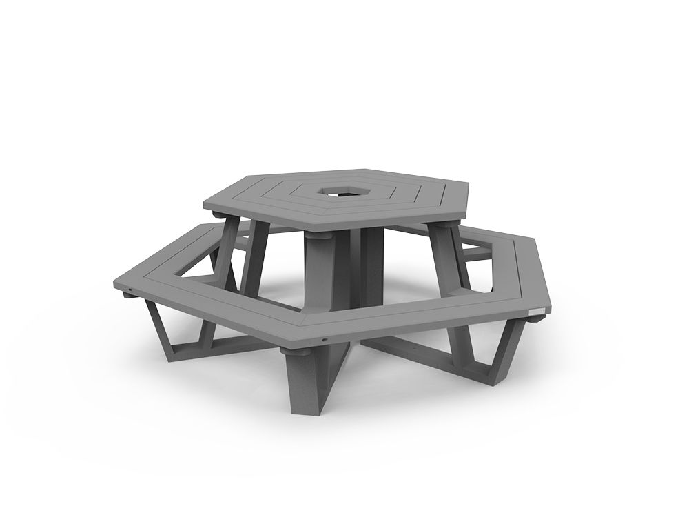 Table de pique-nique HELIOS - largeur 2324 mm - STD OR-TPN-02 - plastique 95% - fixation incluse_2