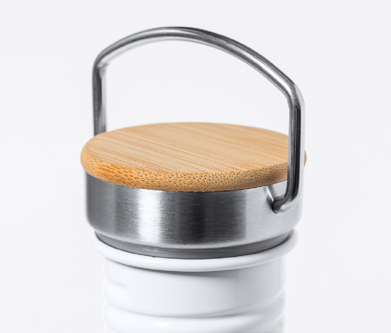 Bouteille en acier inoxydable 750 ml - impression sublimation avec couvercle en bambou_2