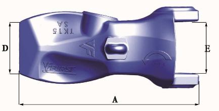 Dents de godet Turnkey TKN15 SA - 57kg - Dimensions précises en mm_2