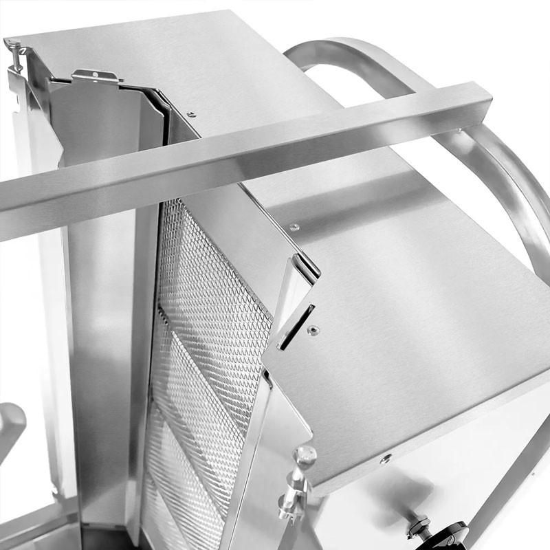 Grill Döner kebab gaz 5 brûleurs max 80 kg avec tôle de protection - moteur en bas_2