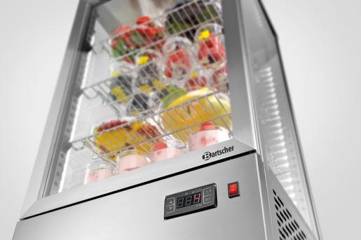 Mini-vitrine réfrigérée 78L, inox A2CH 700478G Bartscher_2