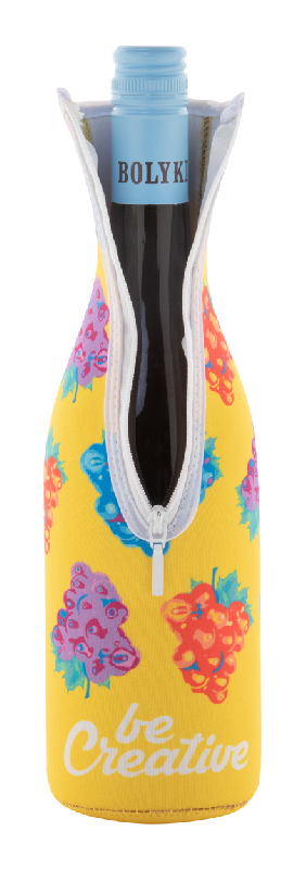 Housse isotherme en néoprène zippée pour bouteilles de vin ou champagne - impression sublimation - 50 pièces minimum_2