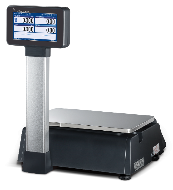 Balance étiqueteuse à colonne poids-prix homologuée pesée 6/15 kg (précision 2/5 g)_2