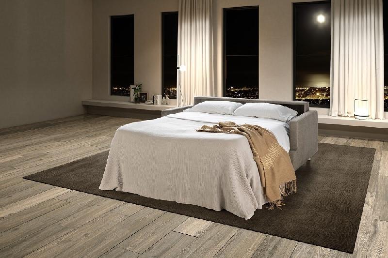 Canapé convertible express Liceo 120x190 cm - tissu personnalisable - matelas 13 cm - design contemporain_2