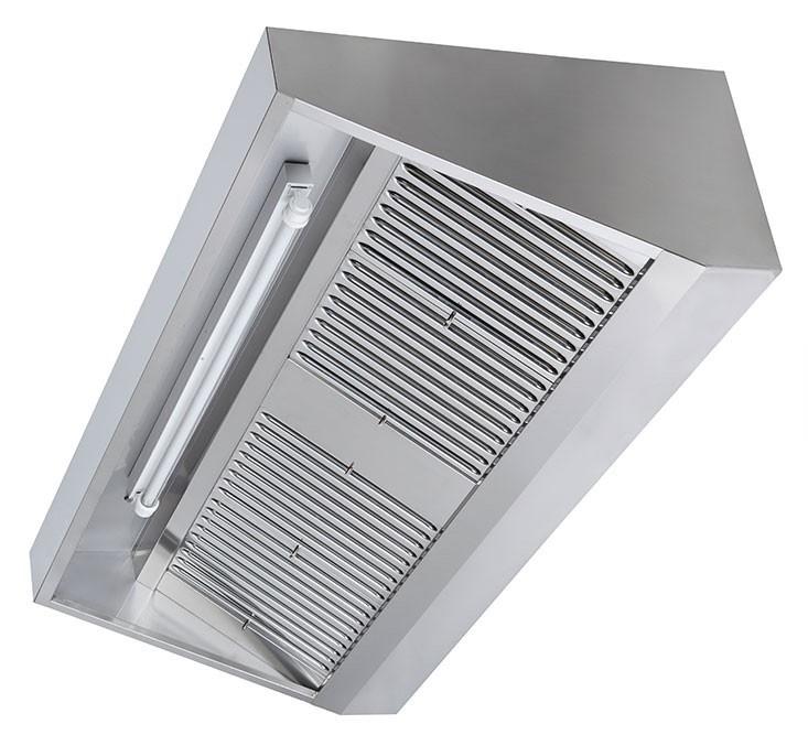 Hotte professionnelle dynamique 260x70 cm (moteur intégré)_2