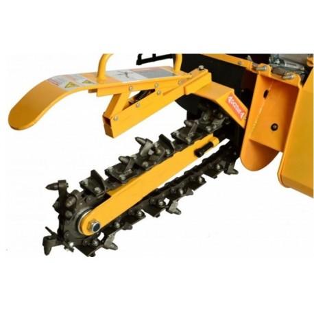 Trancheuse motorisée avec chaîne de creusement au carbure de tungstène