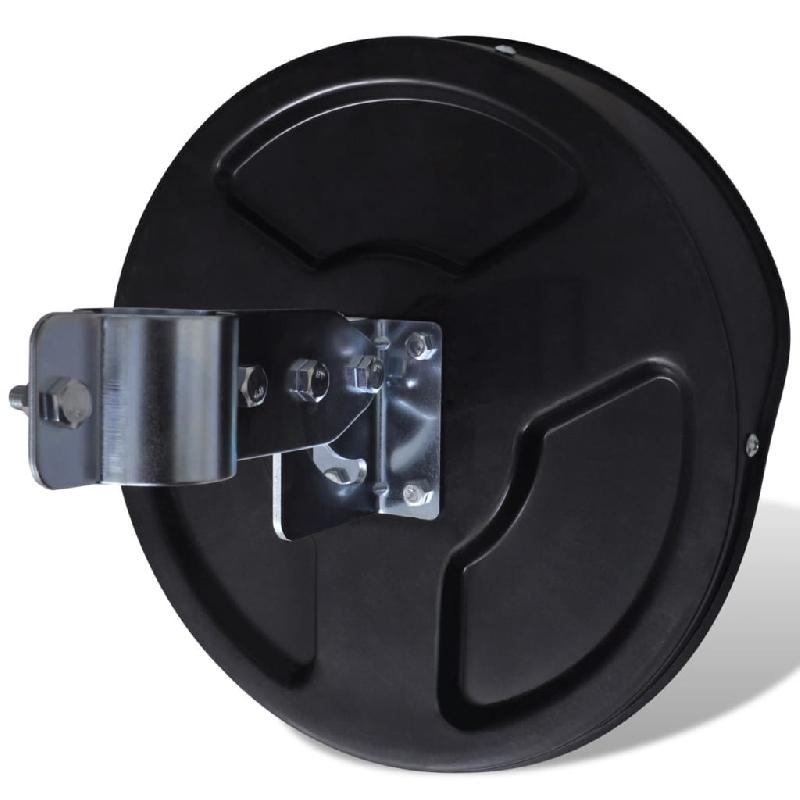 Vidaxl miroir de trafic convexe d'extérieur plastique pc noir 30 cm 141679_2
