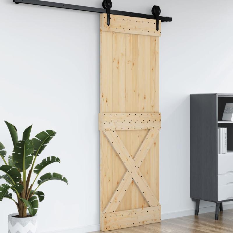 Vidaxl porte narvik 80x210 cm bois massif de pin 154443_2