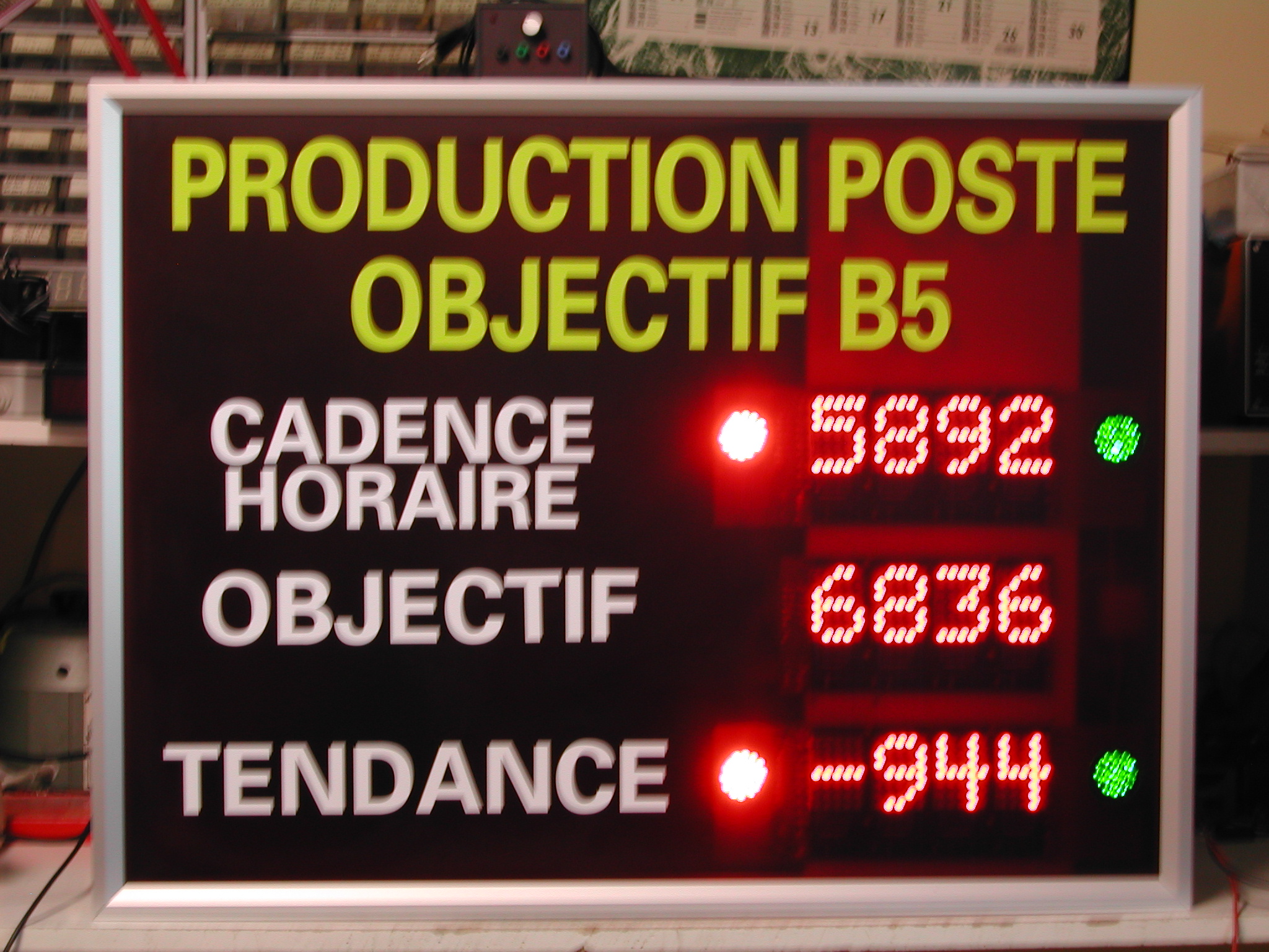 Afficheur industrielle multi-caractères alphanumériques, multi-lignes idéal pour le ligne de production, atelier... - Série AIML - AIMLBC - AIML3C - AIML7C_2
