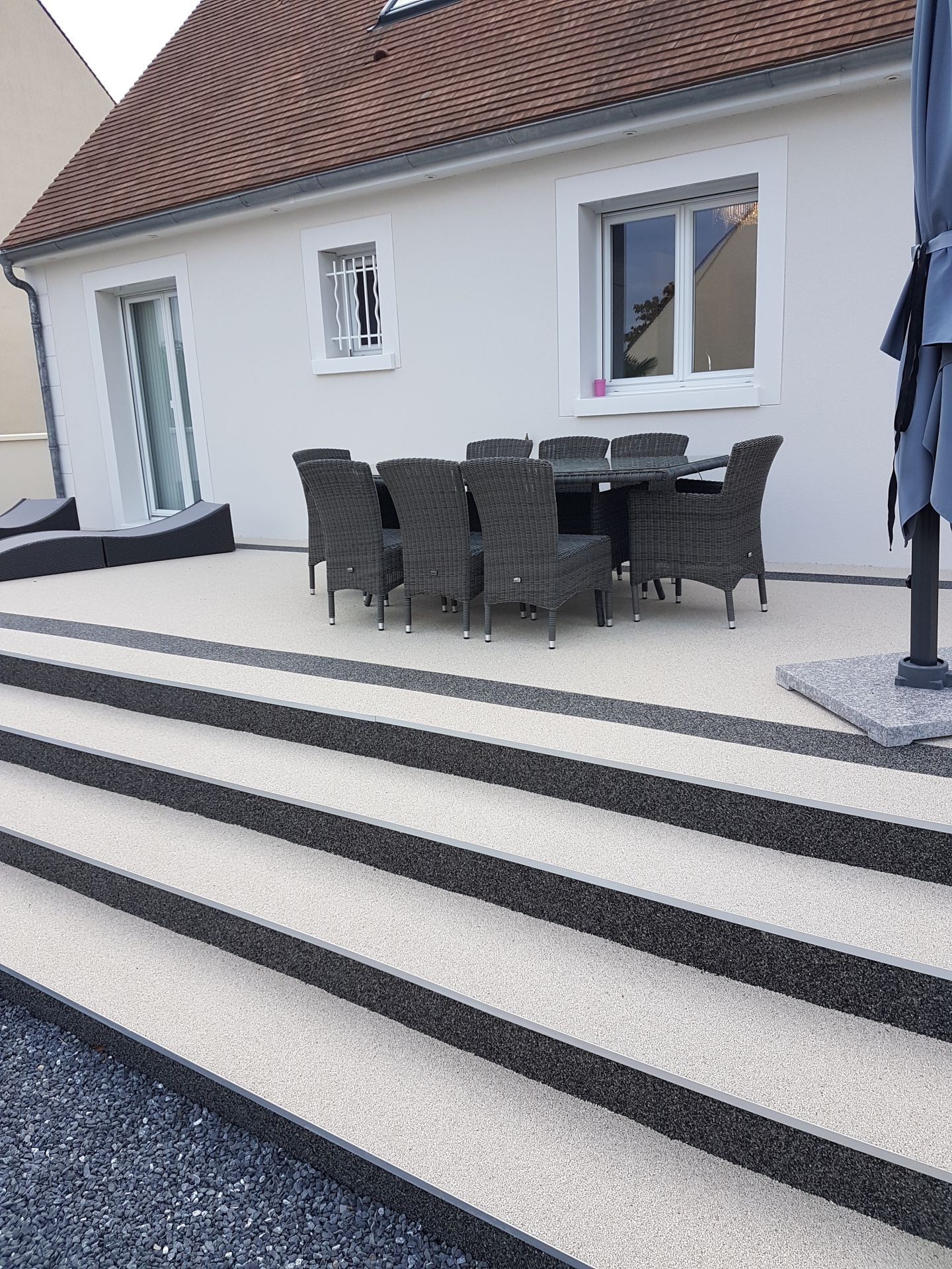 Sol drainant le Tapis de Marbre pour allées de jardin, terrasses, entrée garage_2