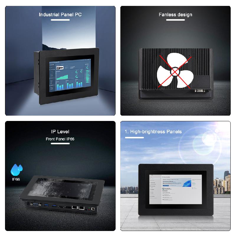 Panel PC industriel fanless 7 pouces 16:9 WSVGA/WXGA pour HMI, supervision et automatisation - EVI-C007WAC_2