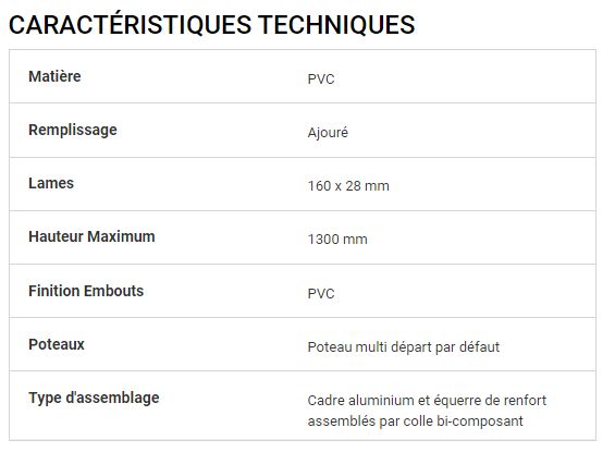 Clôture Elven - Cadiou Industrie - PVC, hauteur maximum 1300 mm, garantie 10 ans_2