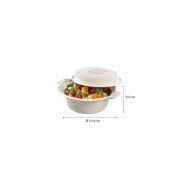 Cocotte en pulpe biodégradable - 750 ml - blanche - 9,3 cm de hauteur - nn14200078_2
