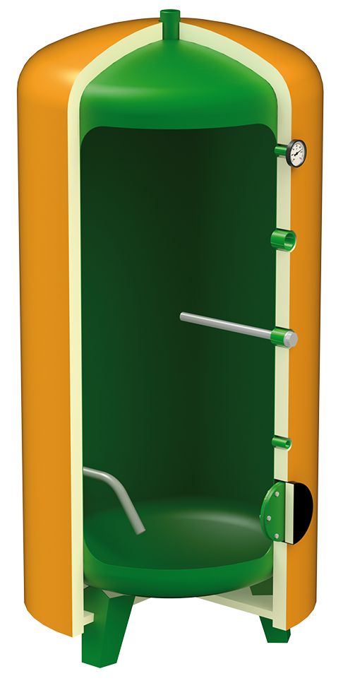 Réservoir tampon hélio - stockage d'eau chaude sanitaire - conception anti-légionelle - buse de visite Ø 100_2