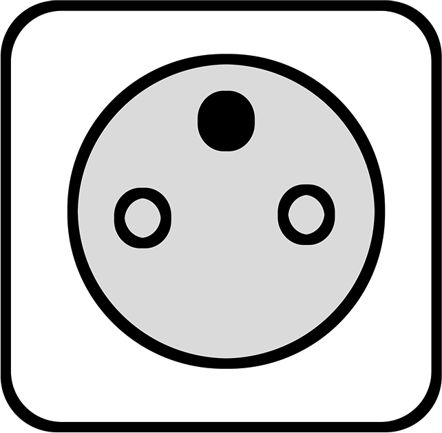 Câble d'alimentation C14 mâle - 2P+T femelle, noir, 0,2 m_2