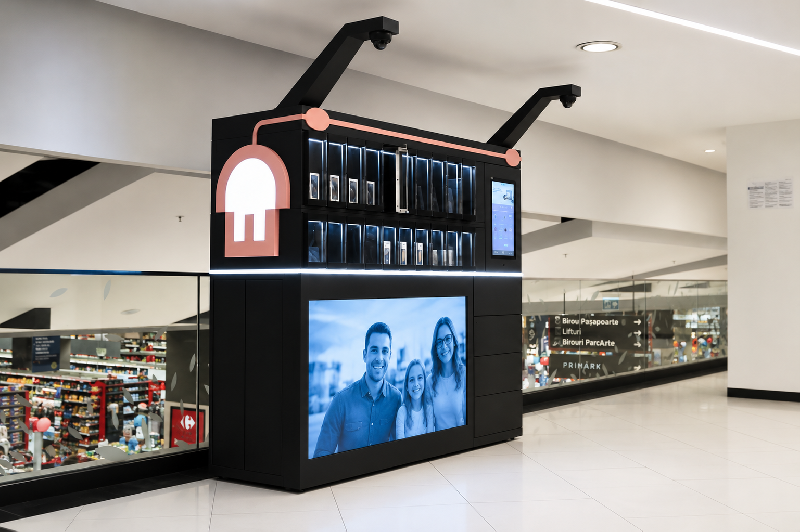 Casier de location intelligent pour équipements électroniques et informatiques - service 24h/24 et 7j/7 avec portes transparentes_2