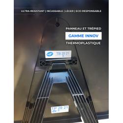 Panneau de voirie temporaire KD10A ex3D - Réduction des voies à droite - Signalisation de déviation_2