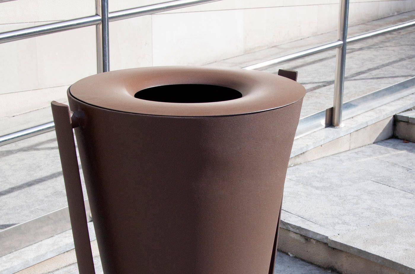 Poubelle publique Citizen PA601 - Fonte ductile et traitement anti-corrosion Ferrus_2