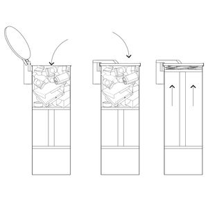 Équipement écologique pour compacter canettes, plastiques et cartons