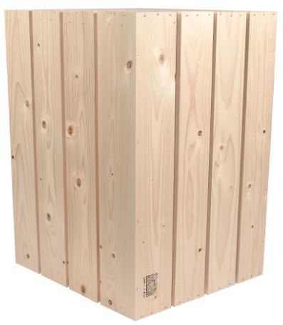 Caisse en bois S4 à personnaliser avec bois brut ou lasures à l'eau