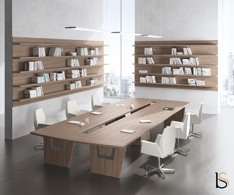 Table de réunion Larus pour 14 à 18 personnes - Dellarovere - Chêne, 490_2