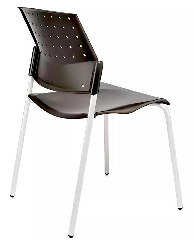 Chaise visiteur empilable So Imola - P15, Sans option, Kit d'accroche AC64_2