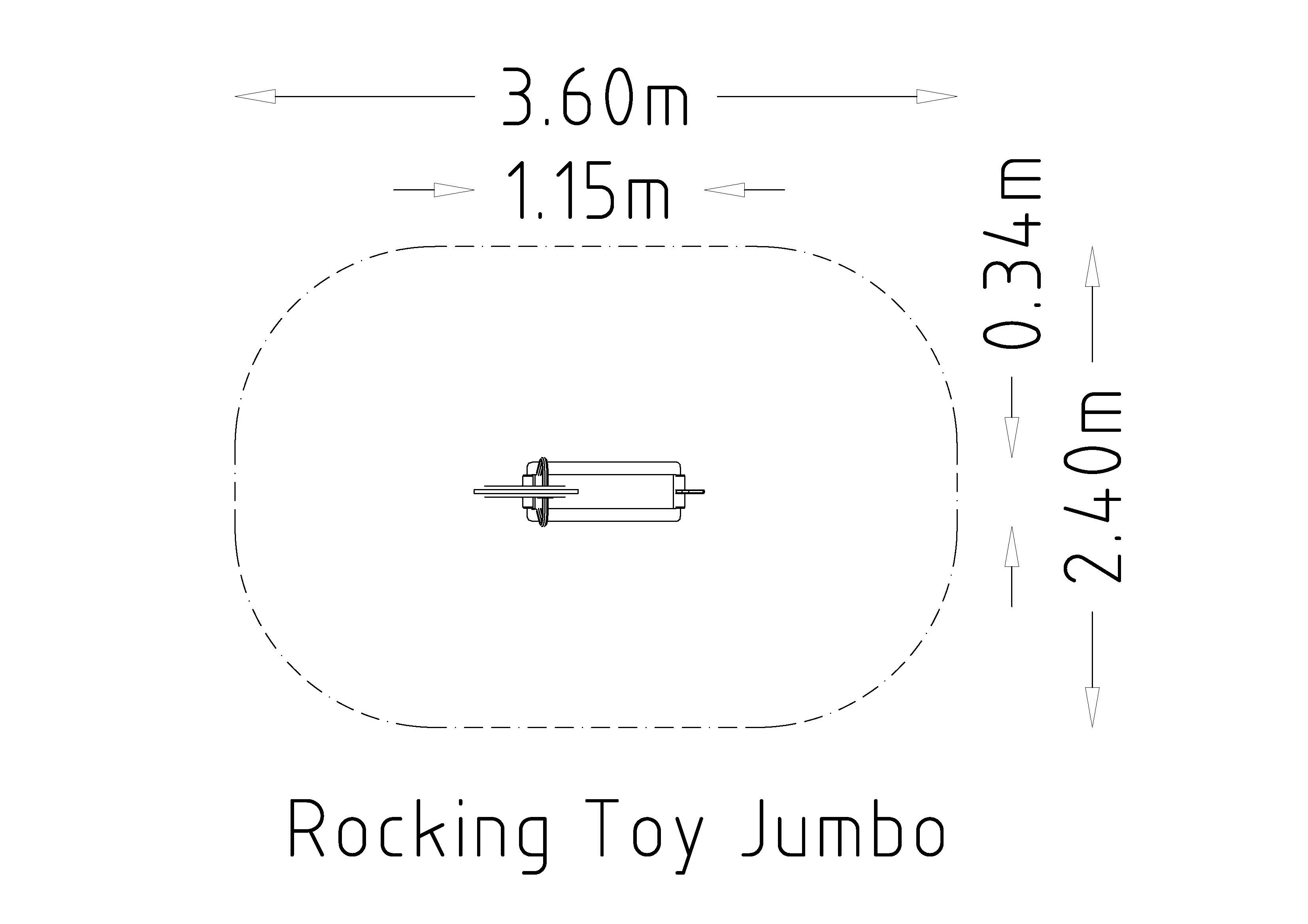 Jeu sur ressort à bascule Jumbo - 1 place pour aires de jeux - Réf 8049599 - Hags - Gris - Fondation à enterrer_2