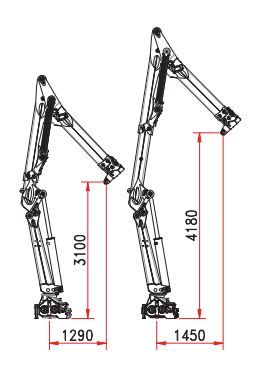 W 150 S3 grue auxiliaire - Bob Spa - Capacité de levage 150 kNm - Extensions hydrauliques et stabilisateurs_2