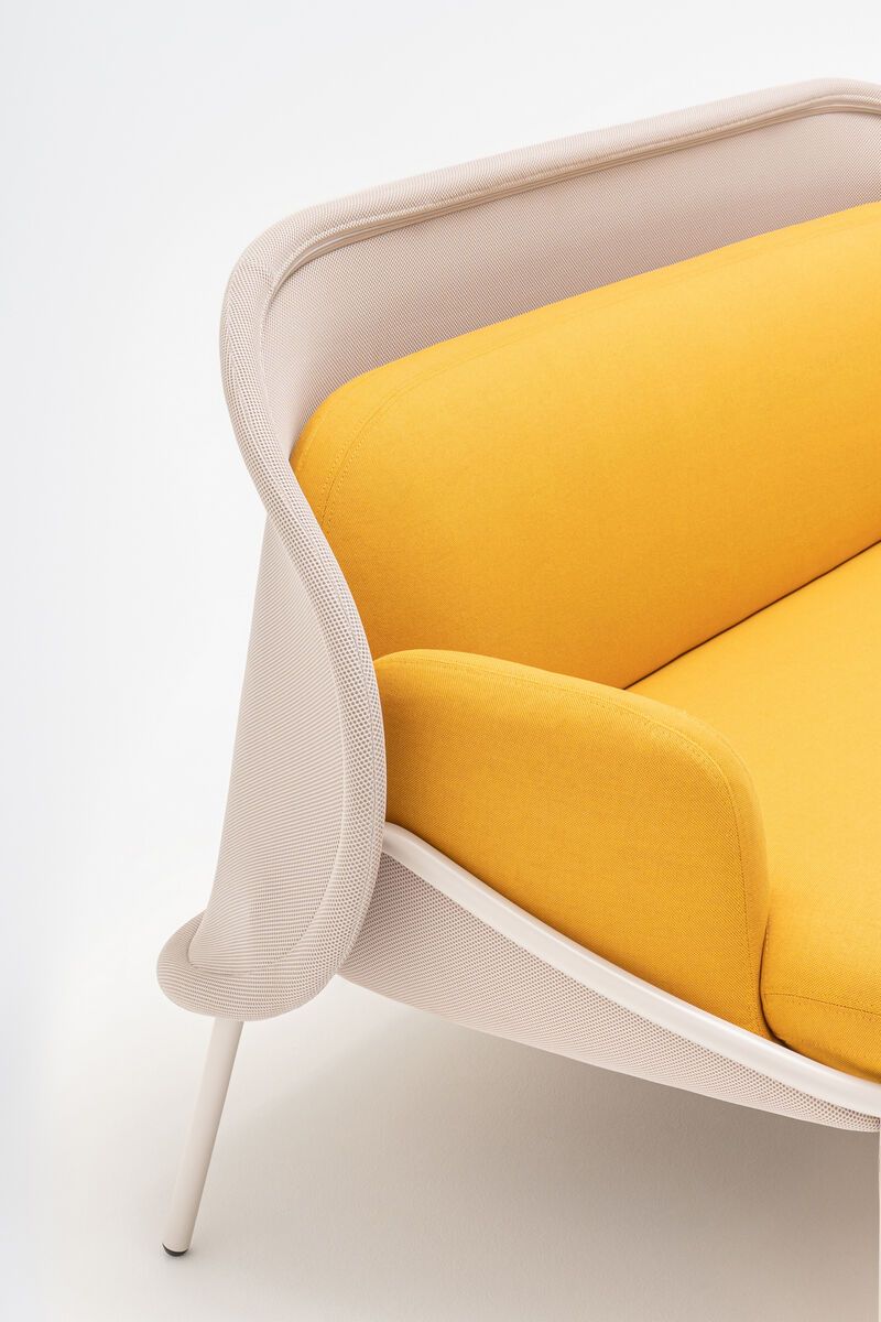 Canapé en mousse injectée MESH - design moderne pour bureaux, salons et espaces publics_2