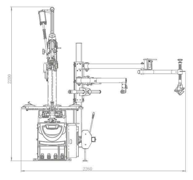 Démonte pneus automatique CVT 11'' à 26'' + 3ème bras_2