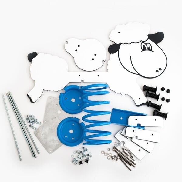 Jeu à ressort mouton - Monoplace motif animalier - Référence BT15113 - Conforme EN1176_2