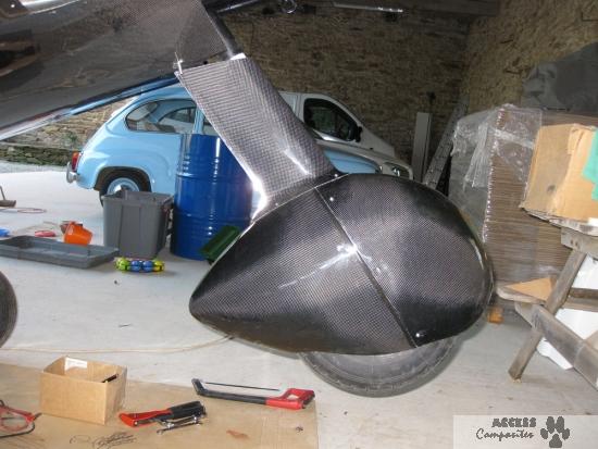 Nynjakcdrjh - kit carénages de roue avec jambe de train et hauban pour ulm nynja_2