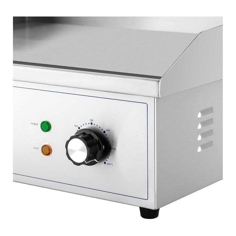 Plaque à snacker électrique 53 x 35 cm en acier inoxydable - surface lisse 3 000 w_2