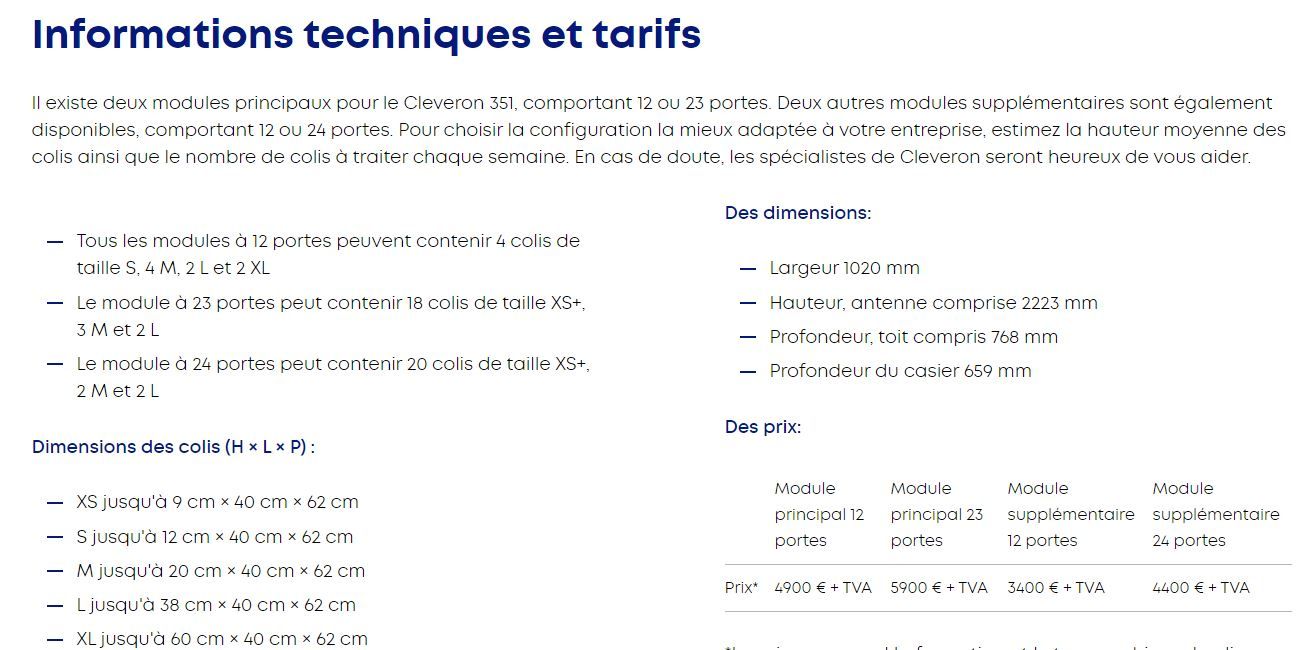 Cleveron 351 - Casier à colis d'extérieur compact - Service 24h/24, 7j/7 pour petites entreprises_2