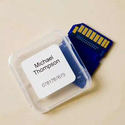 DK-11221 - Rouleau d'étiquettes Brother original  Noir sur blanc, 23 x 23 mm_2