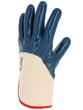 Gants de manutention en nitrile (3/4) - Enduction lourde sur molleton - Manchette toile évasée_2