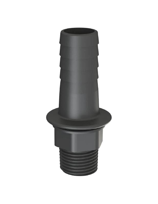 Raccord annelé - Droit - M 3/4