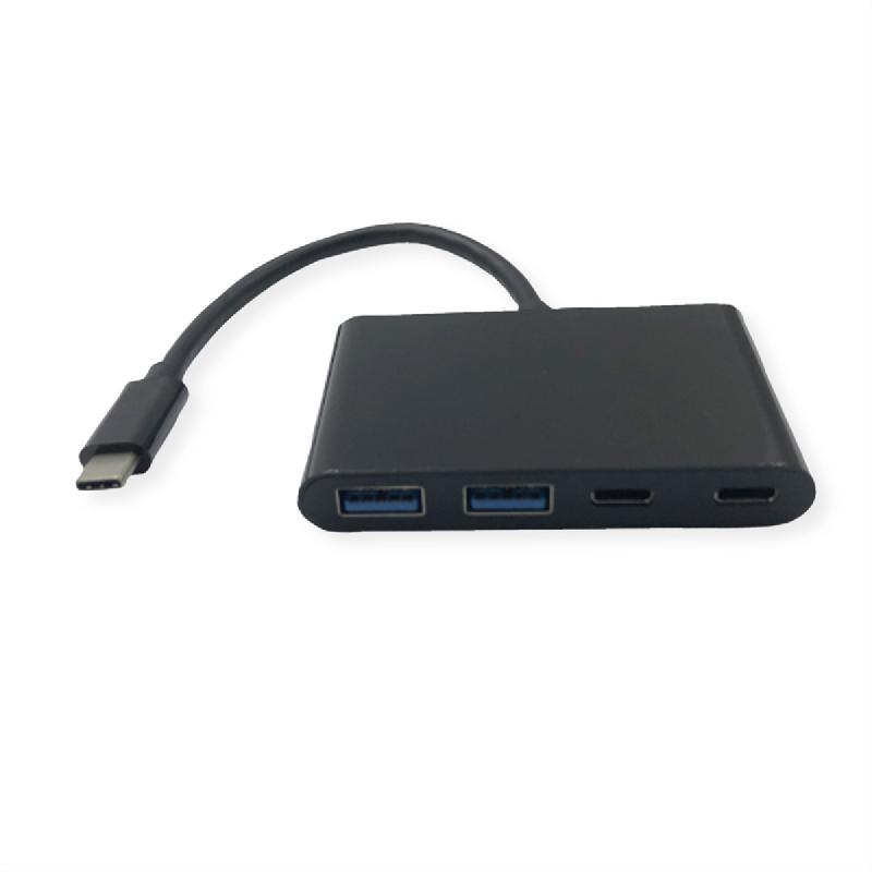 VALUE Hub USB 3.2 Gen 2, 4 ports (2x A+ 2x C), prise type C_2