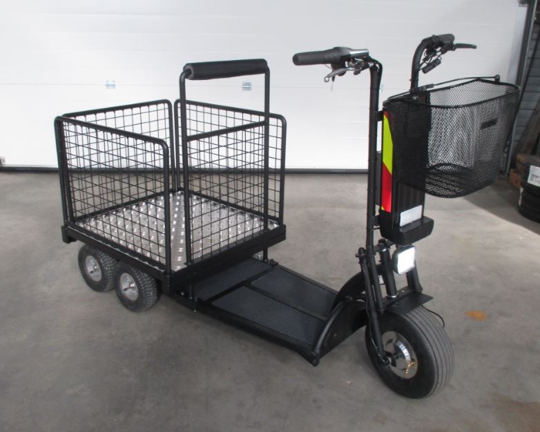 Trottinette électrique industrielle 3 et 5 roues - adaptée aux professionnels, assise ou debout - AZVEP_2