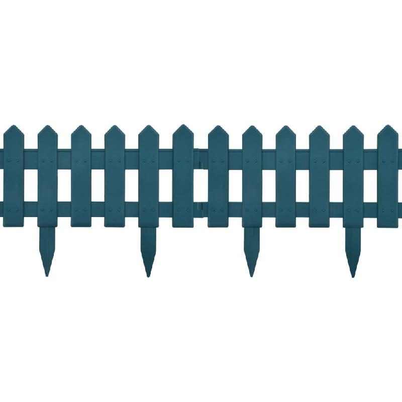 Vidaxl bordures de pelouse 25 pcs vert 10 m pp 48617_2