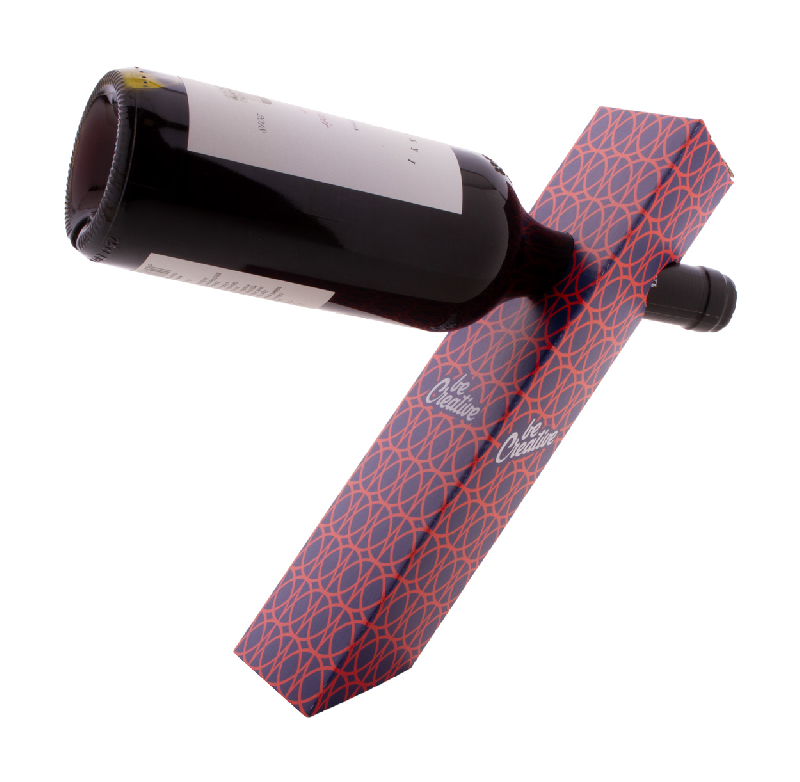 Porte-bouteille de vin personnalisé - gravitationnel en carton ondulé - impression quadri sur mesure_2