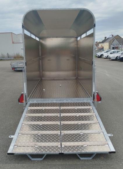 Remorque pour transport d'animaux - 3,00 X 1,50 X 2,00 M - 2000KG - MAGNUM VAN BOVIN OFFALY ALU_2