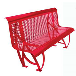 Banc pour personnes âgées avec assise inclinée - Gériatrie - Piétement en acier laqué - Dimensions 2000x410x950 mm_2