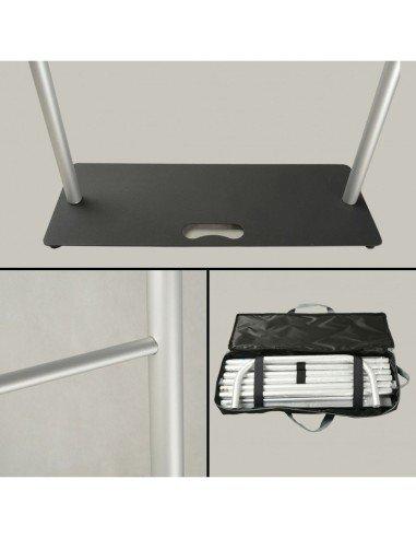 Totem tissu droit avec plaque - Impression par sublimation - Référence: PE-TOT-PLAQUE_2