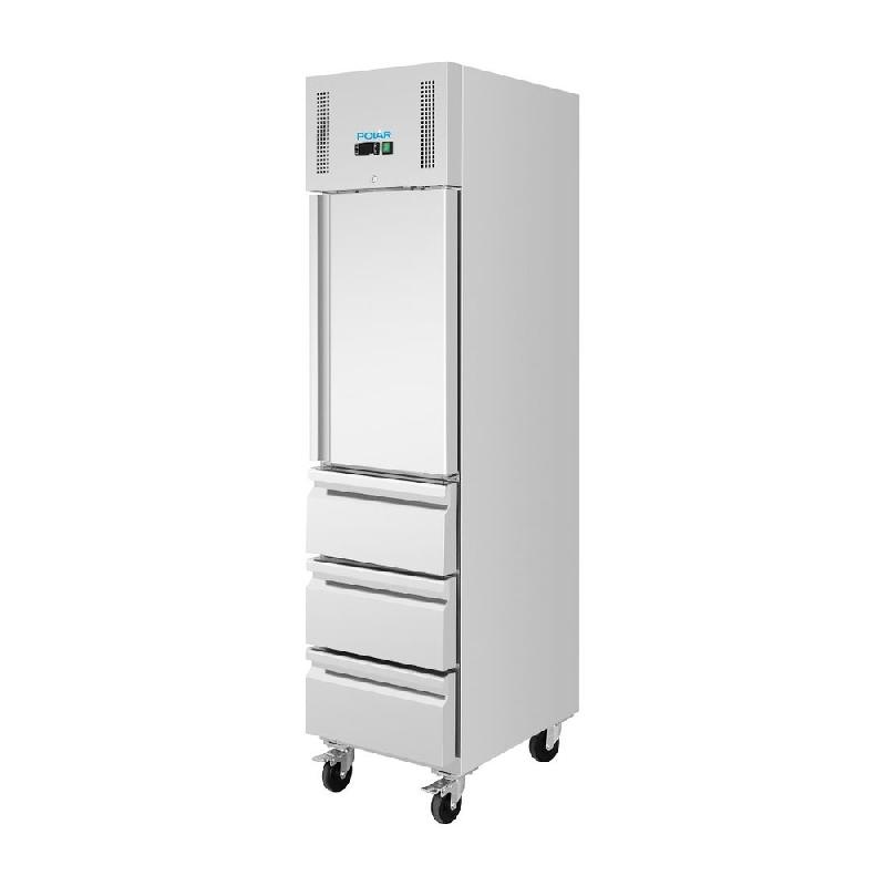Armoire réfrigérée positive inox - 1 porte et 3 tiroirs - GN slimline série U - 292 L - Polar - UA113_2