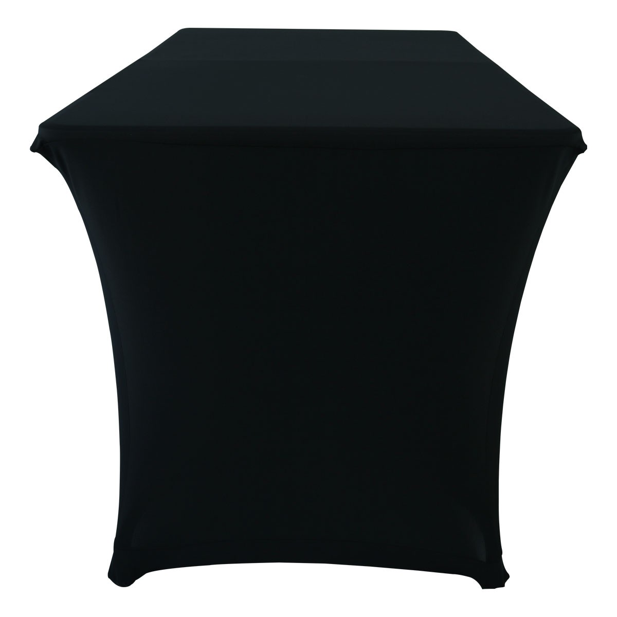 Nappe housse noire en élasthanne pour table pliante rectangulaire 180 cm - Mobeventpro_2