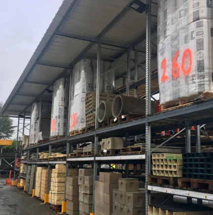 Rack à palettes pour extérieur - avec toiture - stockage de produits finis, matières premières ou marchandises dangereuses_2