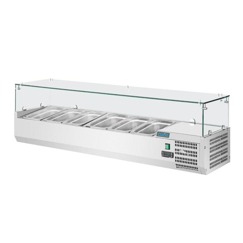 Saladette réfrigérée 5x GN 1/3 et 1x GN 1/2 Série G GD876 Polar_2
