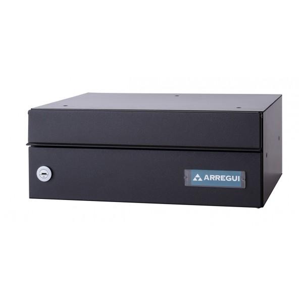 Boîte aux lettres individuelle Infinity - Arregui - acier/aluminium noir - intérieur/extérieur - serrure sécurité EN13724_2