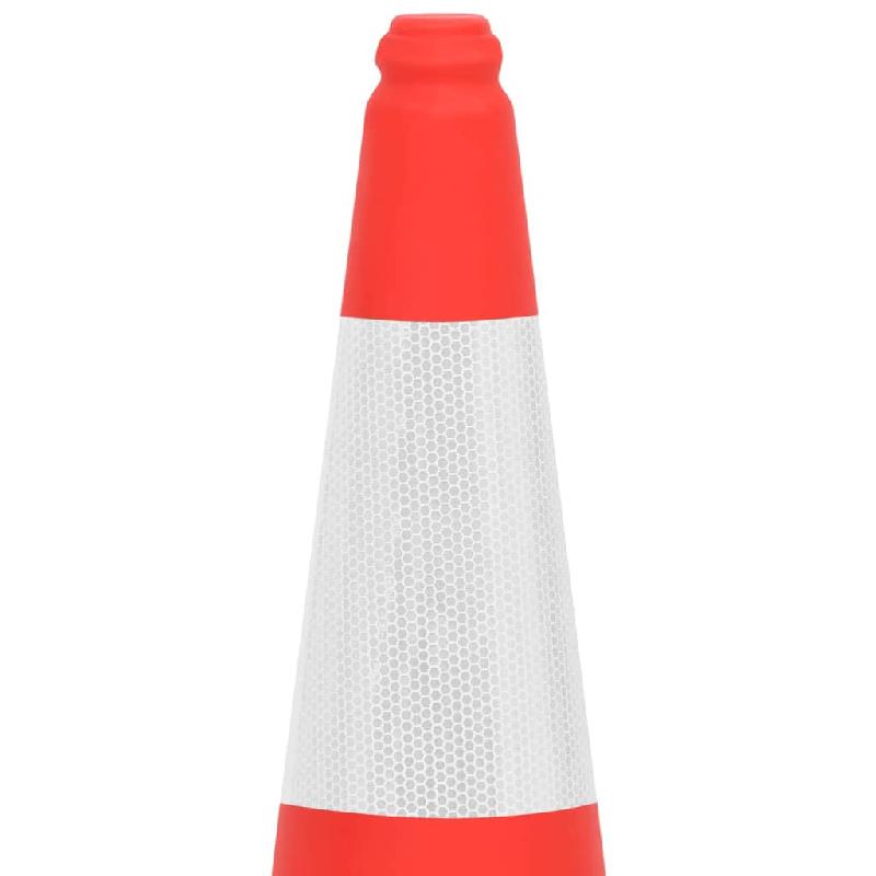 Vidaxl cônes de signalisation réfléchissants à base lourde 4 pcs 75 cm 150943_2
